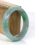 Baikalla Jewelry Jadeite Jade Bangle Bracelet Baikalla™ "Classic Bangle" Genuine Jadeite Jade Lavender Green Bangle Bracelet (58.06mm)