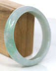 Baikalla Jewelry Jadeite Jade Bangle Bracelet Baikalla™ "Classic Bangle" Genuine Jadeite Jade Lavender Green Bangle Bracelet (61.87mm)