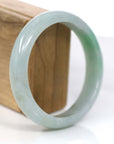 Baikalla Jewelry Jadeite Jade Bangle Bracelet Baikalla™ "Classic Bangle" Genuine Jadeite Jade Lavender Green Bangle Bracelet (61.87mm)