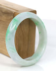 Baikalla Jewelry Jadeite Jade Bangle Bracelet Baikalla™ "Classic Bangle" Genuine Jadeite Jade Lavender Green Bangle Bracelet (55.84mm)