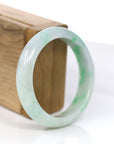 Baikalla Jewelry Jadeite Jade Bangle Bracelet Baikalla™ "Classic Bangle" Genuine Jadeite Jade Lavender Green Bangle Bracelet (55.84mm)