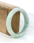 Baikalla Jewelry Jadeite Jade Bangle Bracelet Baikalla™ "Classic Bangle" Genuine Jadeite Jade Lavender Green Bangle Bracelet (55.84mm)