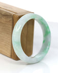 Baikalla Jewelry Jadeite Jade Bangle Bracelet Baikalla™ "Classic Bangle" Genuine Jadeite Jade Lavender Green Bangle Bracelet (55.84mm)