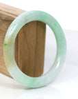 Baikalla Jewelry Jadeite Jade Bangle Bracelet Baikalla Classic Yellow & Green Jadeite Jade Round Bangle Bracelet (58.20 mm)