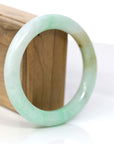 Baikalla Jewelry Jadeite Jade Bangle Bracelet Copy of Yellow Blue- Green Jadeite Jade Round Bangle Bracelet (58.20 mm)