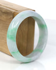 Baikalla Jewelry Jadeite Jade Bangle Bracelet Baikalla™ "Classic Bangle" Genuine Jadeite Jade Lavender Green Bangle Bracelet (57.04mm)