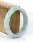 Baikalla Jewelry Jadeite Jade Bangle Bracelet Baikalla™ "Classic Bangle" Genuine Jadeite Jade Lavender Green Bangle Bracelet (57.04mm)