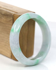Baikalla Jewelry Jadeite Jade Bangle Bracelet Baikalla™ "Classic Bangle" Genuine Jadeite Jade Lavender Green Bangle Bracelet (57.04mm)
