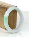 Baikalla Jewelry Jadeite Jade Bangle Bracelet Baikalla Genuine White & Green Burmese Jadeite Jade Bangle Bracelet (57.02mm)