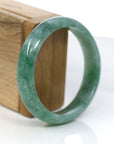Baikalla Jewelry Jadeite Jade Bangle Bracelet Baikalla Forest Green Classic Real Jadeite Jade Bangle Bracelet (57.69mm)