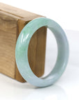 Baikalla Jewelry Jadeite Jade Bangle Bracelet Baikalla™ "Classic Bangle" Genuine Jadeite Jade Lavender Green Bangle Bracelet (54.62mm)