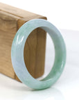 Baikalla Jewelry Jadeite Jade Bangle Bracelet Baikalla™ "Classic Bangle" Genuine Jadeite Jade Lavender Green Bangle Bracelet (54.62mm)