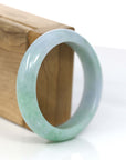 Baikalla Jewelry Jadeite Jade Bangle Bracelet Baikalla™ "Classic Bangle" Genuine Jadeite Jade Lavender Green Bangle Bracelet (54.62mm)