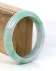 Baikalla Jewelry Jadeite Jade Bangle Bracelet Baikalla™ "Classic Bangle" Genuine Jadeite Jade Lavender Green Bangle Bracelet (59.39mm)