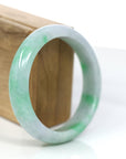Baikalla Jewelry Jadeite Jade Bangle Bracelet Baikalla™ "Classic Bangle" Genuine Jadeite Jade Lavender Green Bangle Bracelet (59.39mm)