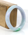Baikalla Jewelry Jadeite Jade Bangle Bracelet Baikalla™ "Classic Bangle" Genuine Jadeite Jade Lavender Green Bangle Bracelet (56.67mm)