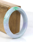 Baikalla Jewelry Jadeite Jade Bangle Bracelet Baikalla™ "Classic Bangle" Genuine Jadeite Jade Lavender Green Bangle Bracelet (56.67mm)