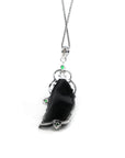 Baikalla Jewelry genuine jadeite carving Baikalla Genuine Burmese Black Jadeite Jade Fish Pendant Necklace