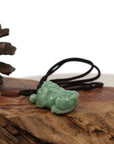 Baikalla Jewelry genuine jadeite carving Copy of Baikalla™ Pi Xiu Genuine Burmese Green Jadeite Jade PiXiu Pendant Necklace (FengShui Lucky)