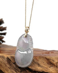 Baikalla Jewelry Jade Pendant Copy of 14K Yellow Gold Jadeite Jade Good Luck Hulu Bottle Gourd Necklace With Diamonds