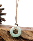 Baikalla Jewelry 18k Gold Jadeite Necklace Copy of Copy of Copy of Copy of 18k Rose Gold Genuine Burmese Jadeite Lucky Kou Kou Pendant Necklace With AA Ruby