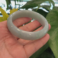 Genuine Burmese Green Jadeite Jade Bangle Bracelet (59.2 mm) #T166