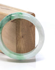 Baikalla Jewelry Jadeite Jade Bangle Bracelet Baikalla™ "Classic Bangle" Genuine Burmese Green Jadeite Jade Bangle Bracelet (57.0 mm)