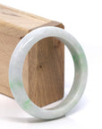 Baikalla Jewelry Jadeite Jade Bangle Bracelet Baikalla™ "Classic Bangle" Genuine Burmese Green Jadeite Jade Bangle Bracelet (58.68 mm)