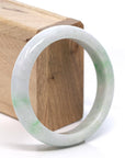 Baikalla Jewelry Jadeite Jade Bangle Bracelet Baikalla™ "Classic Bangle" Genuine Burmese Green Jadeite Jade Bangle Bracelet (58.68 mm)