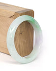 Baikalla Jewelry Jadeite Jade Bangle Bracelet Genuine Burmese Vibrant Green Jadeite Jade Bangle Bracelet (53.88 mm)