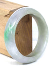 Baikalla Jewelry Jadeite Jade Bangle Bracelet High-quality Lavender-Green Natural Burmese Jadeite Jade Bangle (57.08 mm )
