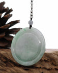 Baikalla Jewelry Jade Carving Necklace Baikalla "Roaring Dragon" Natural Jadeite Jade Lavender Green Pendant Necklace For Men, Collectibles.
