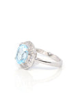 Baikalla Jewelry Gemstone Ring 6 Baikalla™ Sterling Silver Sky Blue Topaz Love Heart Ring