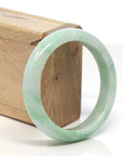 Baikalla Jewelry Jadeite Jade Bangle Bracelet Baikalla™ "Classic Bangle" Genuine Burmese Green Jadeite Jade Bangle Bracelet ( 58.4 mm)