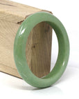 Baikalla Jewelry Jadeite Jade Bangle Bracelet Baikalla™ "Classic Bangle" Genuine Burmese High End Deep Green Jadeite Jade Bangle Bracelet (56.43mm)