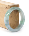 Baikalla Jewelry Jadeite Jade Bangle Bracelet Baikalla "Classic Bangle" Blue Green Natural Burmese Jadeite Jade Bangle (52.61mm)
