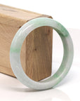 Baikalla Jewelry Jadeite Jade Bangle Bracelet Baikalla™ "Classic Bangle" Genuine Burmese Green Jadeite Jade Bangle Bracelet (58.4 mm)