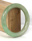 Baikalla Jewelry Jadeite Jade Bangle Bracelet Genuine Burmese Yellowish Green Jadeite Jade Bangle (58.32 mm)