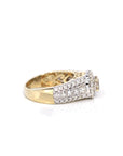 Baikalla Jewelry Gold Diamond Men's Ring 14k White Gold Diamond Engagement Ring