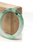 Baikalla Jewelry Jadeite Jade Bangle Bracelet Baikalla™ "Classic Bangle" Genuine Burmese Green Jadeite Jade Bangle Bracelet ( 58.3 mm)