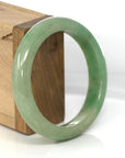 Baikalla Jewelry Jadeite Jade Bangle Bracelet Genuine Burmese Yellowish Green Jadeite Jade Bangle (57.10 mm)