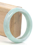 Baikalla Jewelry Jadeite Jade Bangle Bracelet Genuine Burmese Green Jadeite Jade Bangle Bracelet (59.2 mm)