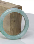 Baikalla Jewelry Jadeite Jade Bangle Bracelet Genuine Burmese High-End Green Jadeite Jade Bangle Bracelet (54.3mm)