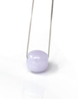 Baikalla Jewelry Jade Pendant Necklace Baikalla™ "Good Luck Button" Necklace Real Lavender Jade Lucky TongTong Pendant Necklace