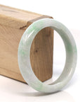 Baikalla Jewelry Jadeite Jade Bangle Bracelet Baikalla™ "Classic Bangle" Genuine Burmese Green Jadeite Jade Bangle Bracelet (58.4 mm)