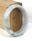 Baikalla Jewelry Jadeite Jade Bangle Bracelet Classic Real Jade Jadeite Bangle Bracelet (58.66 mm)