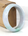 Baikalla Jewelry Jadeite Jade Bangle Bracelet High-quality Lavender-Green Natural Burmese Jadeite Jade Bangle (57.30 mm)