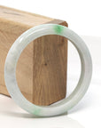 Baikalla Jewelry Jadeite Jade Bangle Bracelet Baikalla™ "Classic Bangle" Genuine Burmese Green Jadeite Jade Bangle Bracelet (58.7 mm)