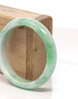 Baikalla Jewelry Jadeite Jade Bangle Bracelet Baikalla™ "Classic Bangle" Genuine Burmese Green Jadeite Jade Bangle Bracelet ( 56.13 mm)