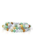 Baikalla Jewelry jade beads bracelet Genuine Jadeite Jade Round Multiple Colors Beads Bracelet ( 7 mm)